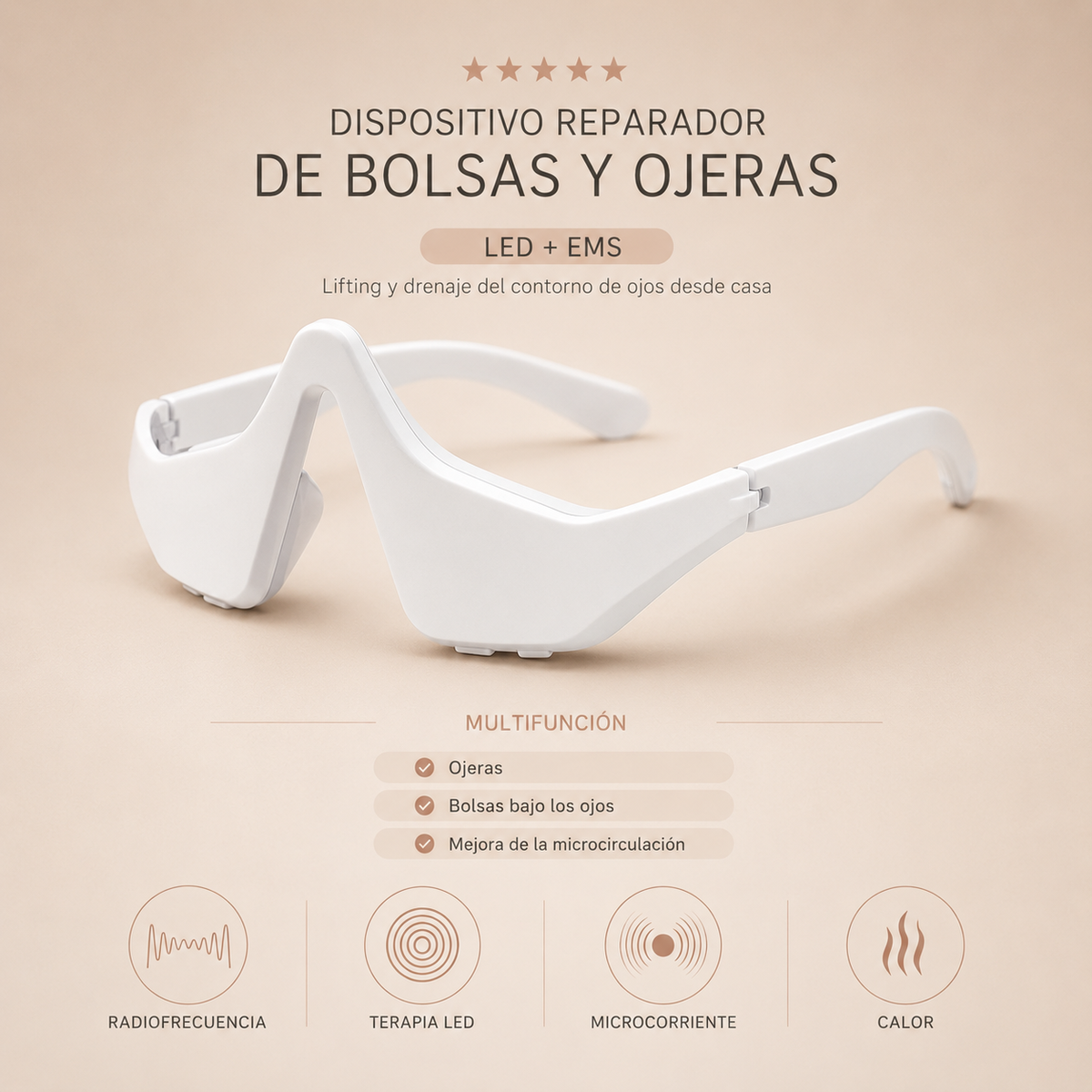 Rossety EyeGlow™ | Reparador de Bolsas y Ojeras