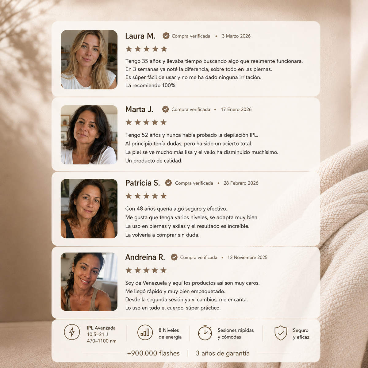 Rossety Silk IPL™ | Tecnología Depilatoria