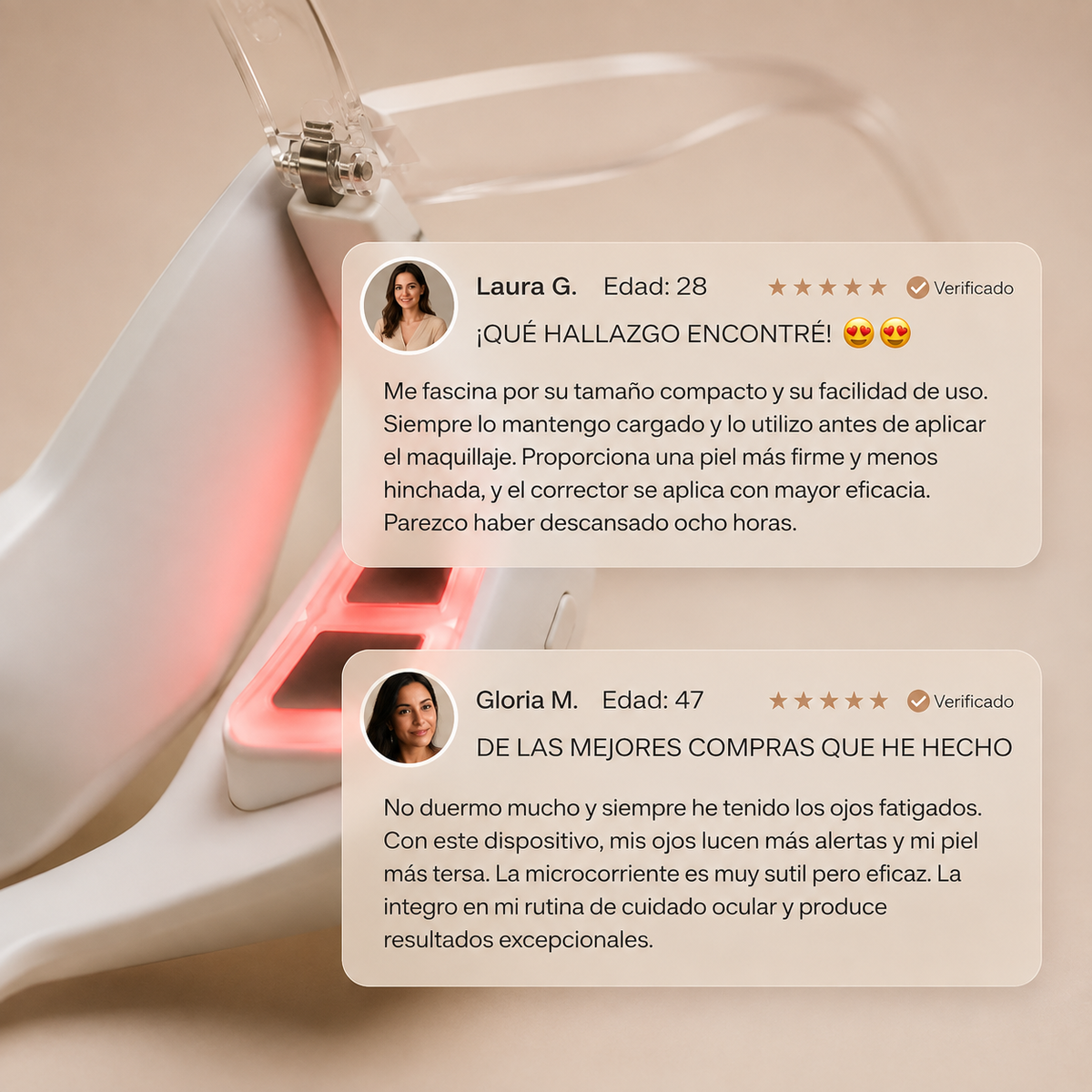 Rossety EyeGlow™ | Reparador de Bolsas y Ojeras