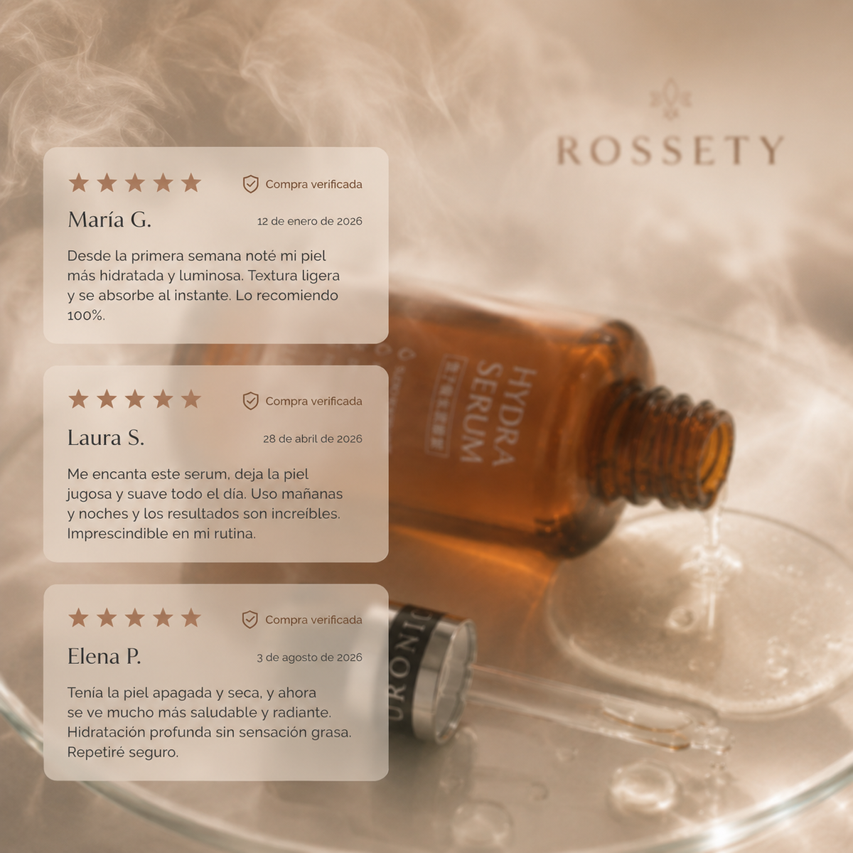 Rossety Hydra Serum™ | Reafirmante